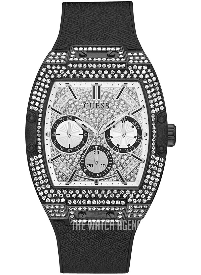 Guess Men's Stainless Steel Analogue Watch with Silicone Strap GW0048G1 - Image 1