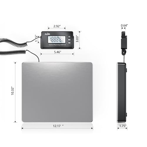 ACNHLI Shipping Scale for Package440 LBS High Precision Wall Mounted Postal ScaleDigital Weighing Scale for WarehouseOfficedelivery Company Includes Adapter and Product Manual - Image 3