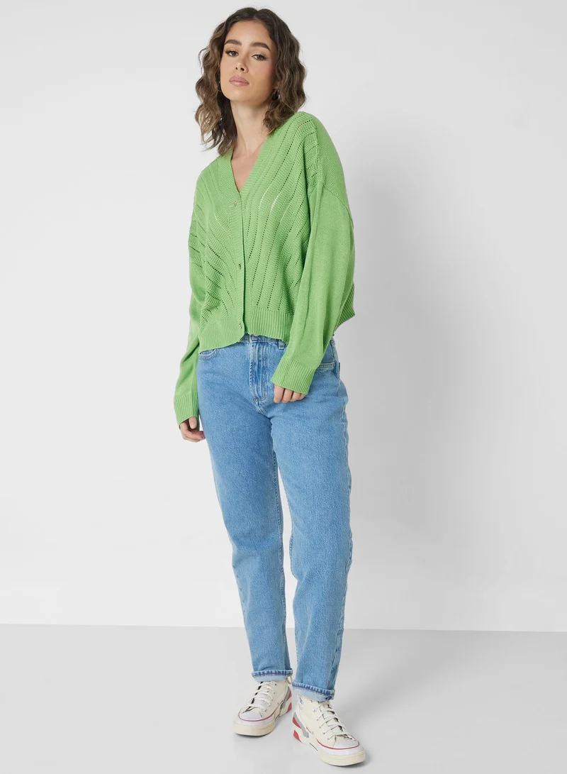 Ginger Ribbed Cardigan