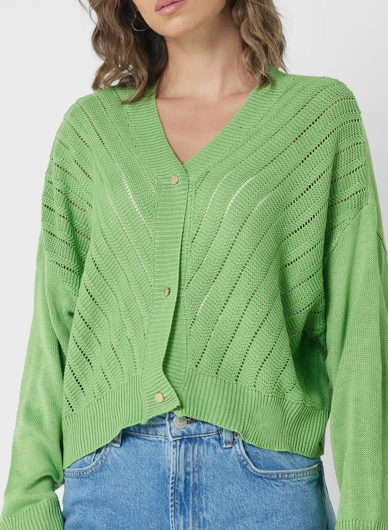 Ginger Ribbed Cardigan