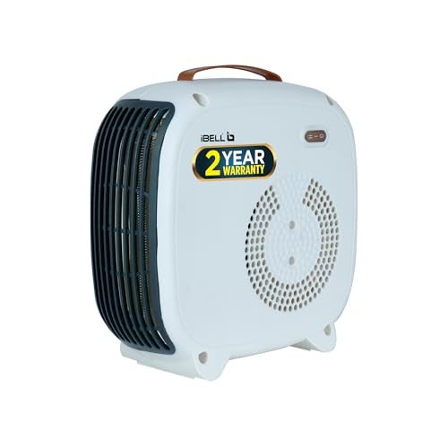 IBELL Electric Portable Room Heater for Bed Room | 2200W | Dual Heating Modes | Advanced Overheat Protection | Automatic shut off | Quick Warming | 2-year Warranty | White - Image 1