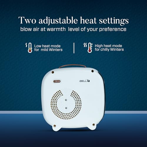 IBELL Electric Portable Room Heater for Bed Room | 2200W | Dual Heating Modes | Advanced Overheat Protection | Automatic shut off | Quick Warming | 2-year Warranty | White - Image 4
