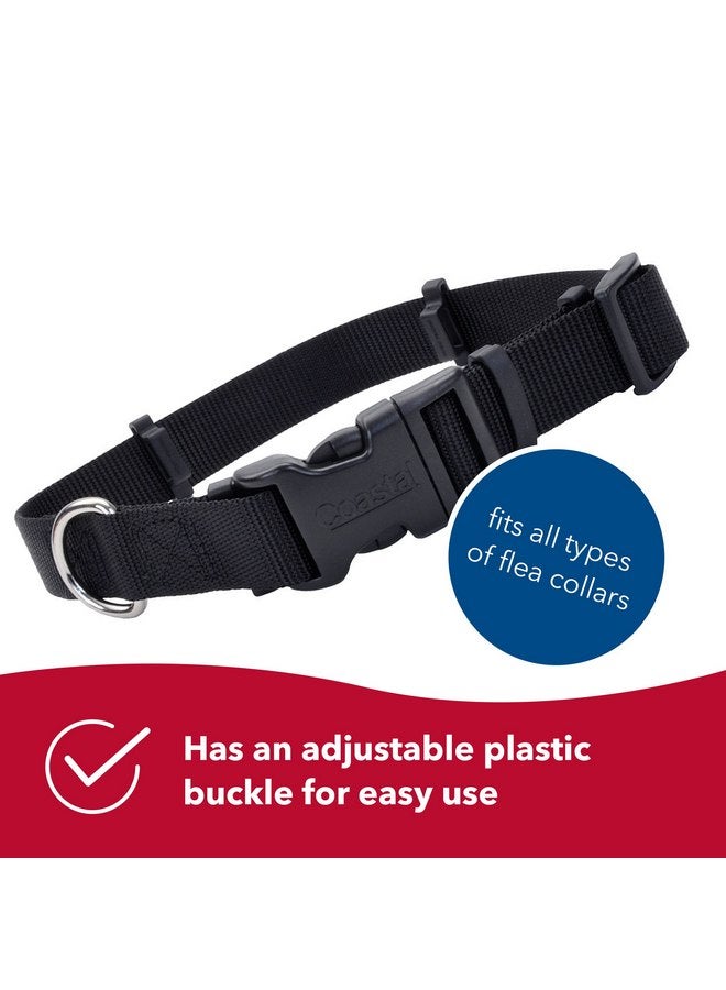 Coastal Pet SecureAway Collar Protector for Flea Collars - Dog Collar Accessory - Protective Collar for Flea Collar for Dogs - Adjustable Dog & Puppy Collar Protection - Black, 1" x 18-26" - Image 3