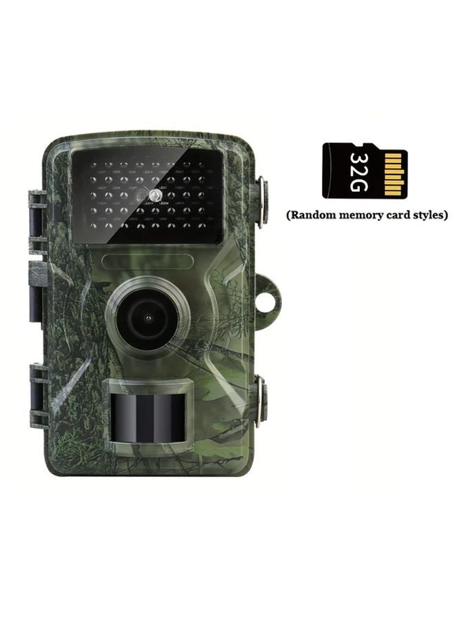 1080P Hunting Trail Camera With 32G Memory Card Low Light Night Vision For Wildlife Observation - Image 1