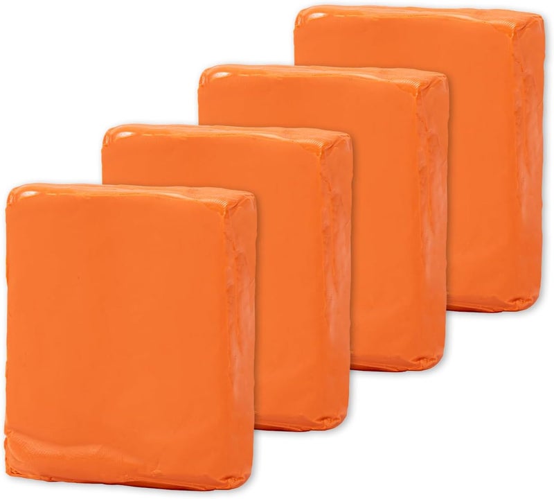 Kunoli Clay Bar, 4 Packs Magic Car Clay Bar, Car Detailing Kit for Cleaning and Adsorption Capacity for Car, Glass, Vehicles (100g/pack) (4, Orange) - Image 1