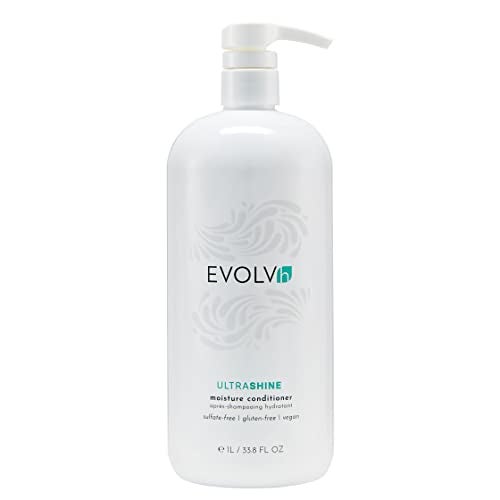 EVOLVh - Natural UltraShine Moisture Conditioner | Vegan, Non-Toxic, Clean Hair Care (33.8 fl oz | 1 L) - Image 1