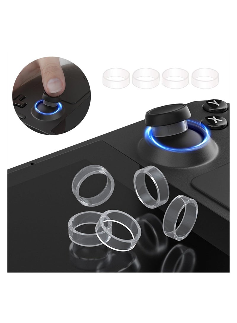 Excefore Compatible with Steam Deck Joystick Protectors, 20 Pack Invisible Elastic Clear TPU Anti-Wear Protector Ring for Steam Deck/Xbox / PS4 / PS5 / Rog Ally Joystick Accessories - Image 1