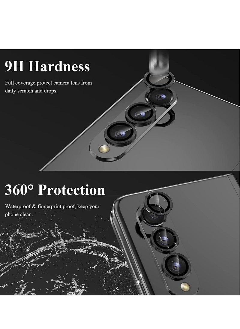 Raxoom حماية عدسة الكاميرا لشاشة سامسونج جالكسي زد فولد 4 [إطار التثبيت] غطاء كاميرا زجاجي مقسى فائق الوضوح لجالكسي زد فولد 4 5G، مجموعة واحدة - Image 3