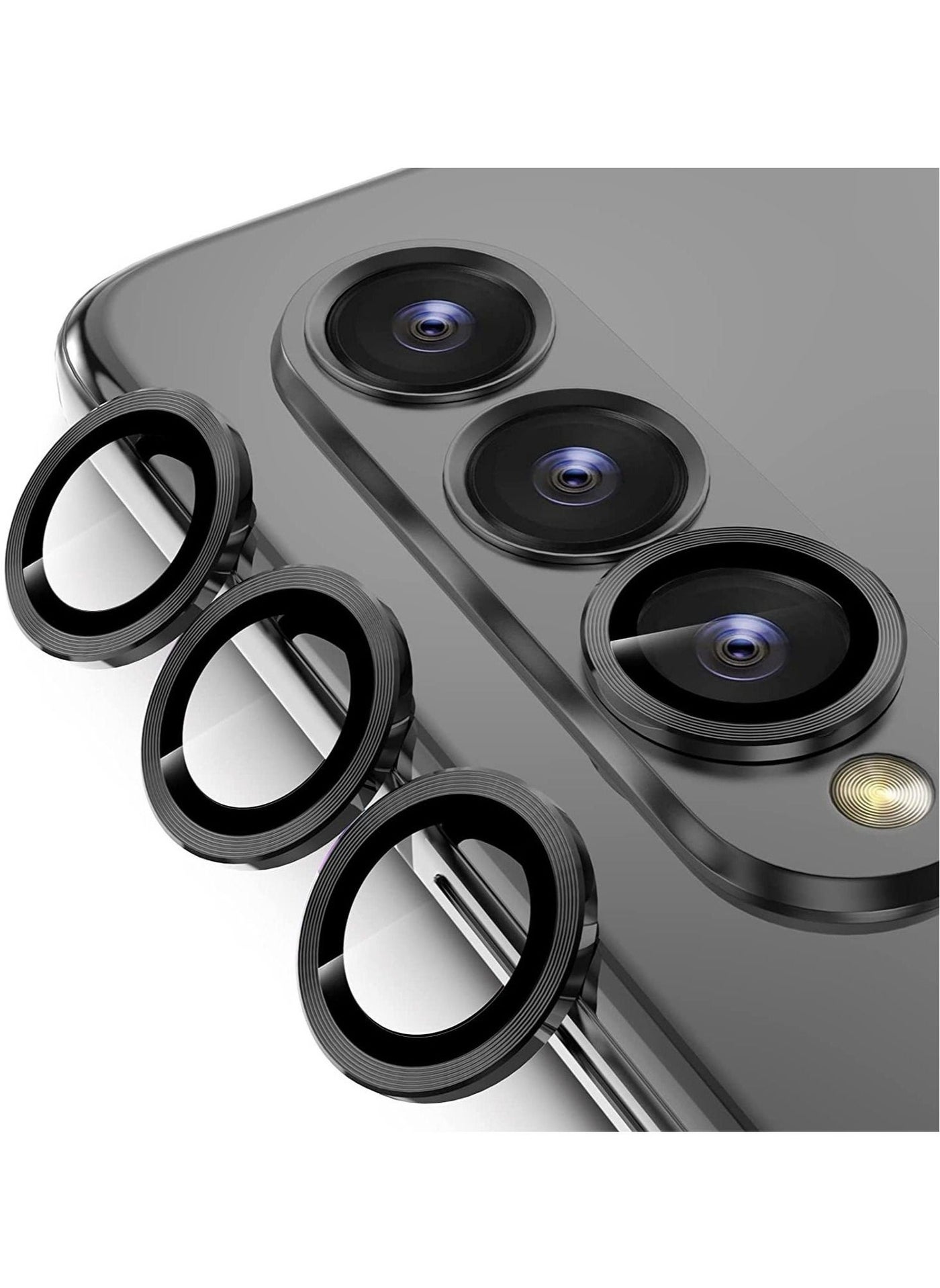 Raxoom for Samsung Galaxy Z Fold 4 Camera Lens Screen Protector [Installation Frame] Individual Ultra HD Tempered Glass Camera Cover for Galaxy Z Fold 4 5G, 1 Set