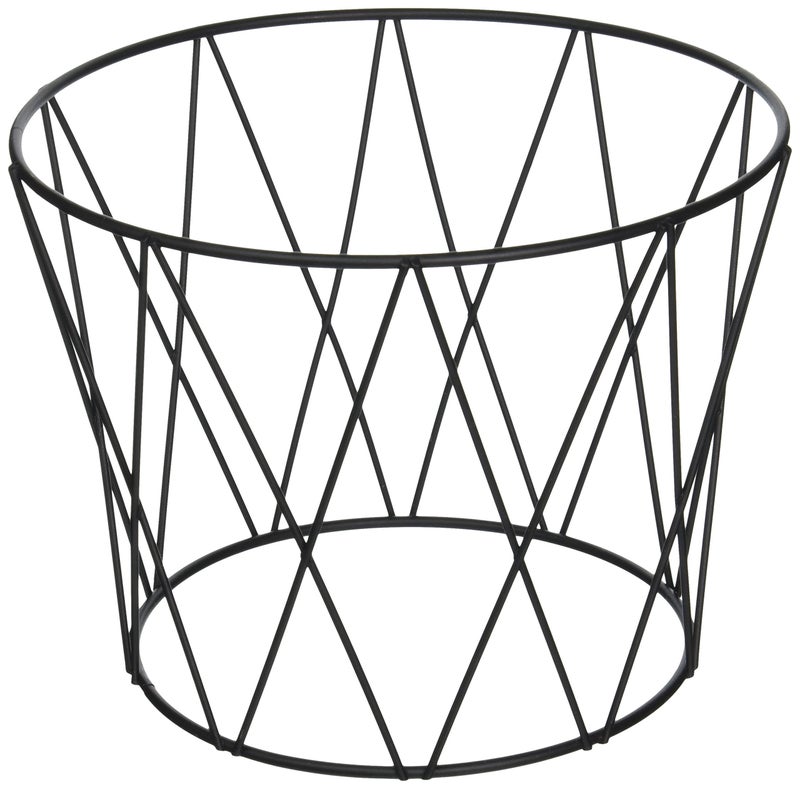 American Metalcraft DPS797 Ironworks Black Drum Pizza Stand  7"" H