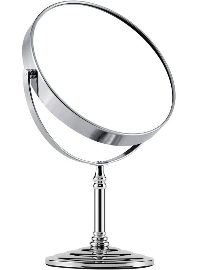 COLBEX Makeup Mirror Dual Sided Magnification 1X and 5X | Folding Portable Table Desk Vanity Oval Mirrors with Stand use for Cosmetic Shaving|Bathroom|Living|Bed|Dressing Room|Beauty Parlor - Image 3