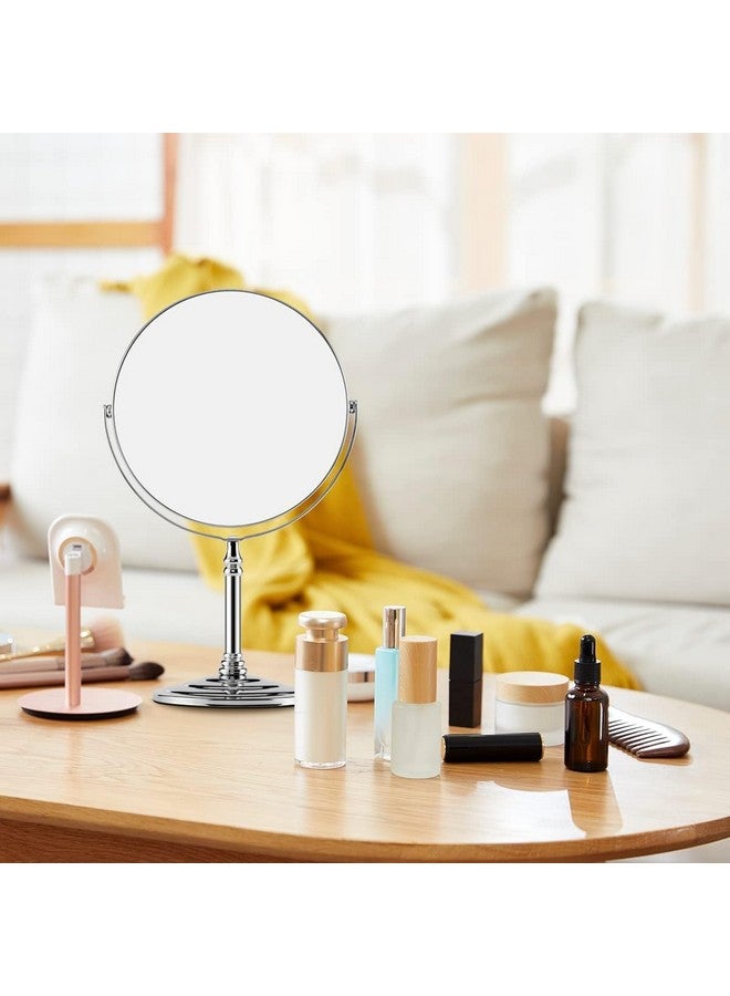COLBEX Makeup Mirror Dual Sided Magnification 1X and 5X | Folding Portable Table Desk Vanity Oval Mirrors with Stand use for Cosmetic Shaving|Bathroom|Living|Bed|Dressing Room|Beauty Parlor - Image 5