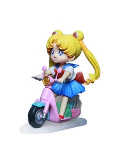 General Sailor Moon Q version, Sailor Moon, Moto Moon Hare, Sailor Suit, Anime Figure Model Tabletop Ornament, Gifts for Fans and Friends (12cm)  - Image 1