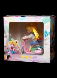 General Sailor Moon Q version, Sailor Moon, Moto Moon Hare, Sailor Suit, Anime Figure Model Tabletop Ornament, Gifts for Fans and Friends (12cm)  - Image 4