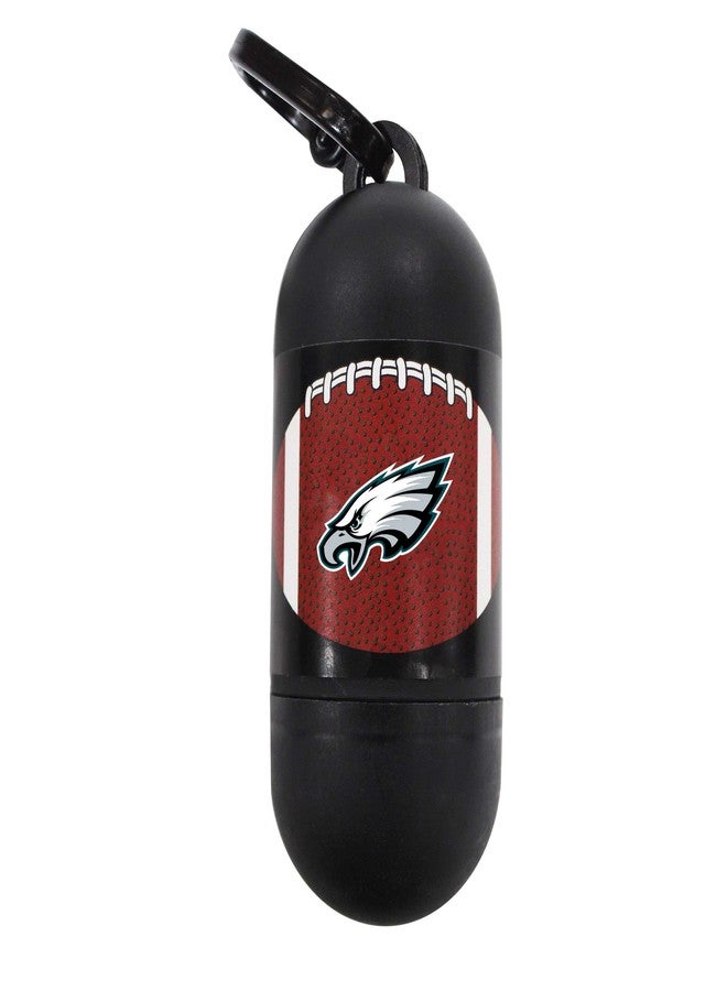 Pets First NFL PHILADELPHIA EAGLES PET LICENSED Poop Waste Bag Dispenser and D Ring for Leash with 900 Premium Garbage Bags - Image 1