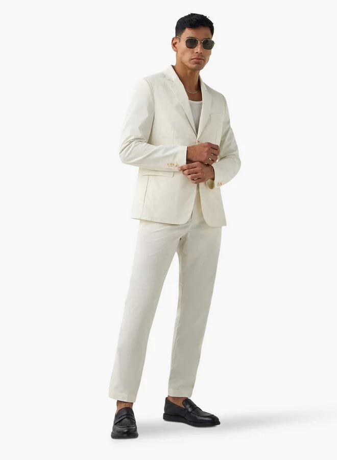 Iconic Iconic Regular Fit Notch Lapel Blazer with Pockets