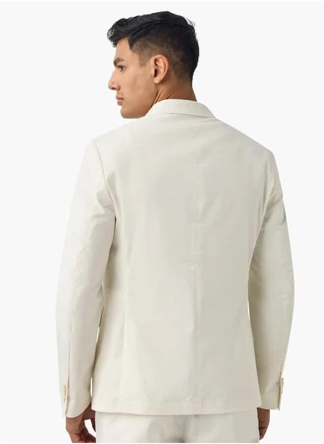 ايكونيك Iconic Regular Fit Notch Lapel Blazer with Pockets