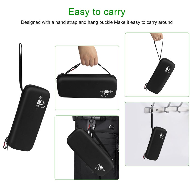 Opoway Stethoscope Carrying Case, Hard Stethoscope Case Compatible for 3M Littmann Classic III, Cardiology IV Diagnostic, MDF Acoustica Stethoscopes and Other Nurse Accessories (Black) - Image 5