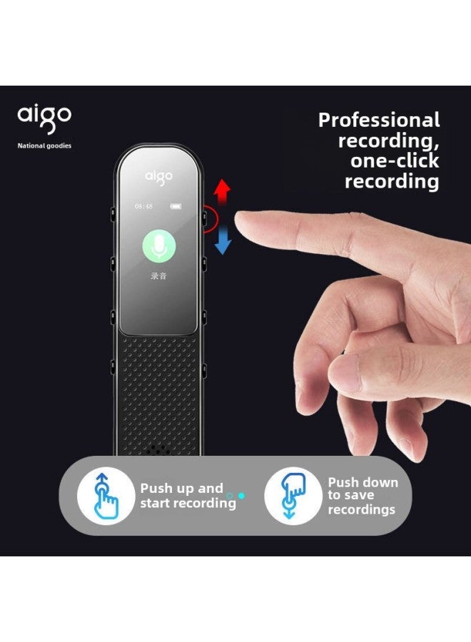 قلم تسجيل Patriot Aigo R3366 8G 16G 32G تسجيل بزر واحد للتحكم الصوتي والتعلم والتدريب المكتبي - اللون: R3366 رمادي - السعة: 64 جيجابايت بما في ذلك الضرائب - Image 4