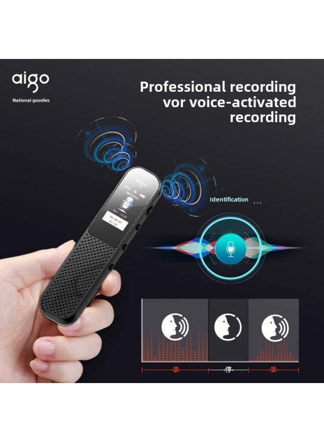 قلم تسجيل Patriot Aigo R3366 8G 16G 32G تسجيل بزر واحد للتحكم الصوتي والتعلم والتدريب المكتبي - اللون: R3366 رمادي - السعة: 64 جيجابايت بما في ذلك الضرائب - Image 5