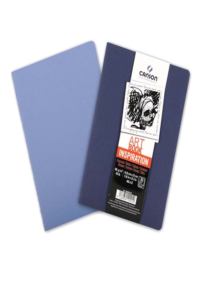 CANSON - Canson ART BOOK Inspiration-Blue-A5 -96gm - Image 1