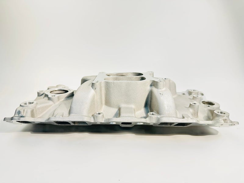 Pateyney intake manifold Dual Plane for SBC Small Block Chevy 350 400 1956-1996 (Natural) - Image 5