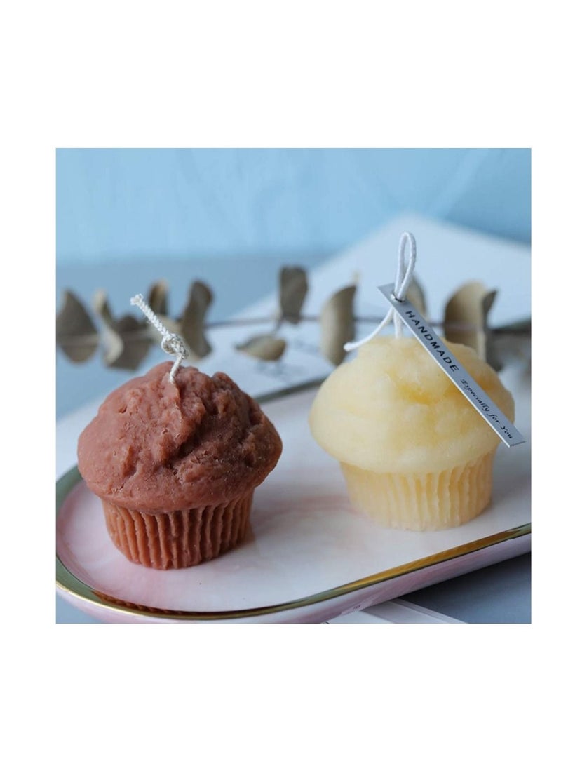 Captaintech Muffin Cup Candle Mould Silicone Mold Handmade Aromatherapy Soap Mould Wax Model DIY Candle Making Mould Home Decor - Image 1