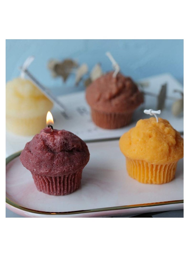 Captaintech Muffin Cup Candle Mould Silicone Mold Handmade Aromatherapy Soap Mould Wax Model DIY Candle Making Mould Home Decor - Image 2
