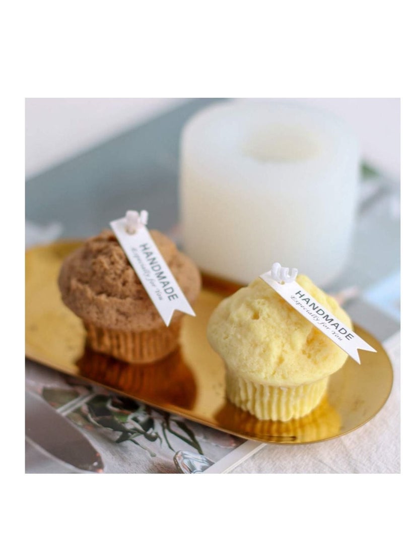 Captaintech Muffin Cup Candle Mould Silicone Mold Handmade Aromatherapy Soap Mould Wax Model DIY Candle Making Mould Home Decor - Image 5