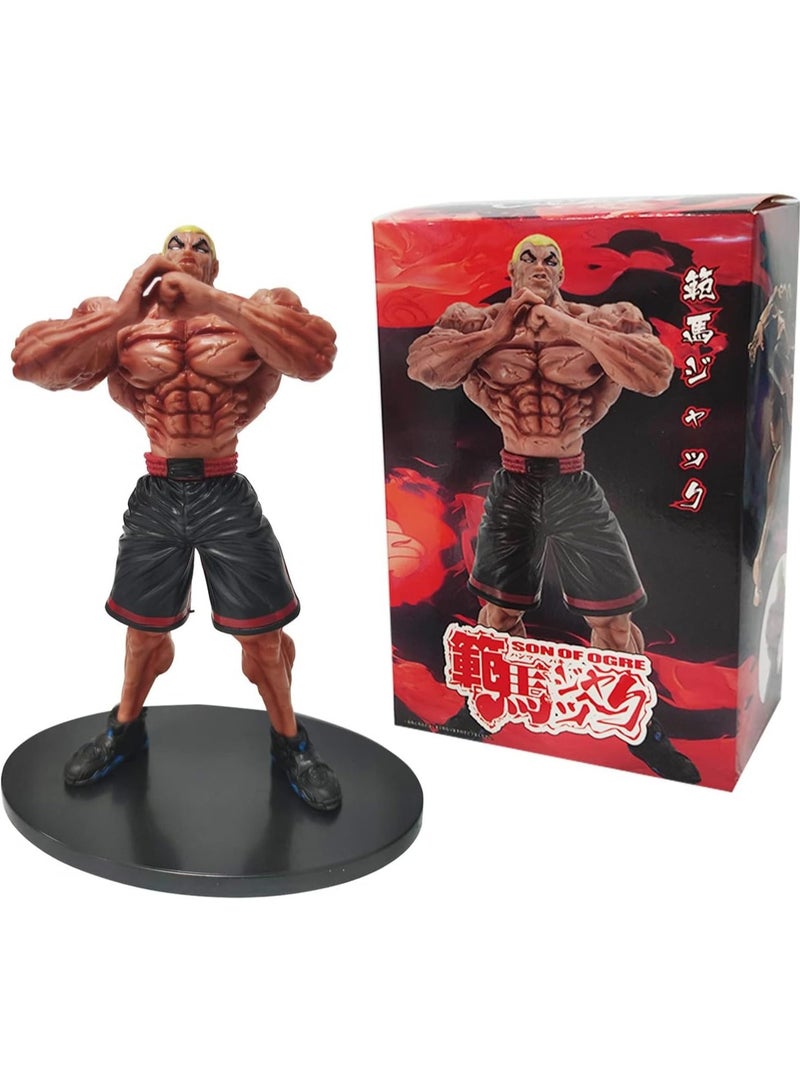 22cm Anime Character Jack Hammer Baki Pvc Statue Collection Ornament, Suitable For Fans, Desktop/Car Decoration, Ideal Gift For Kids Boys Girls, Multi-Color Model Toy  - Image 2