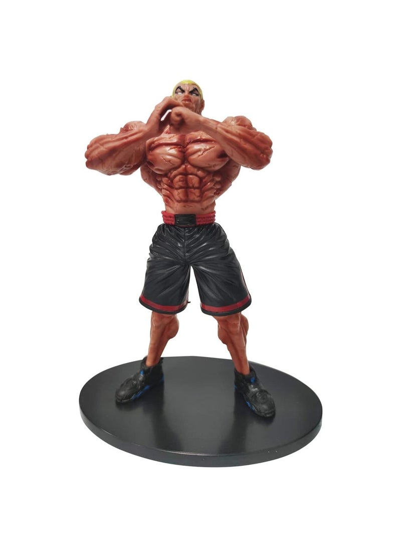 22cm Anime Character Jack Hammer Baki Pvc Statue Collection Ornament, Suitable For Fans, Desktop/Car Decoration, Ideal Gift For Kids Boys Girls, Multi-Color Model Toy  - Image 1