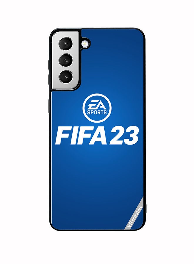 VR CREATIVE Protective Case Cover For Samsung Galaxy S22 5G Fifa 23 Blue Ea Design Multicolour - Image 1