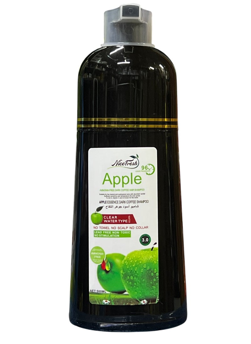 Apple Hair Color Shampoo Dark Coffee No.3.0 500ml - pzsku/Z656B628B4BAE79652EB2Z/45/_/1737642904/dedc9eb4-efc1-4b88-ad8f-d1fc37a1e338