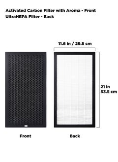 INNOV In Mecca Air Purifier Filter Replacement. Active Carbon layer & Ultra Hepa layer aromatherapy Filter. 53.5 cm x 29.5 cm (21 in. x 11.6 in.),3-Pack. Works with Devices: FAP-03  - Image 3