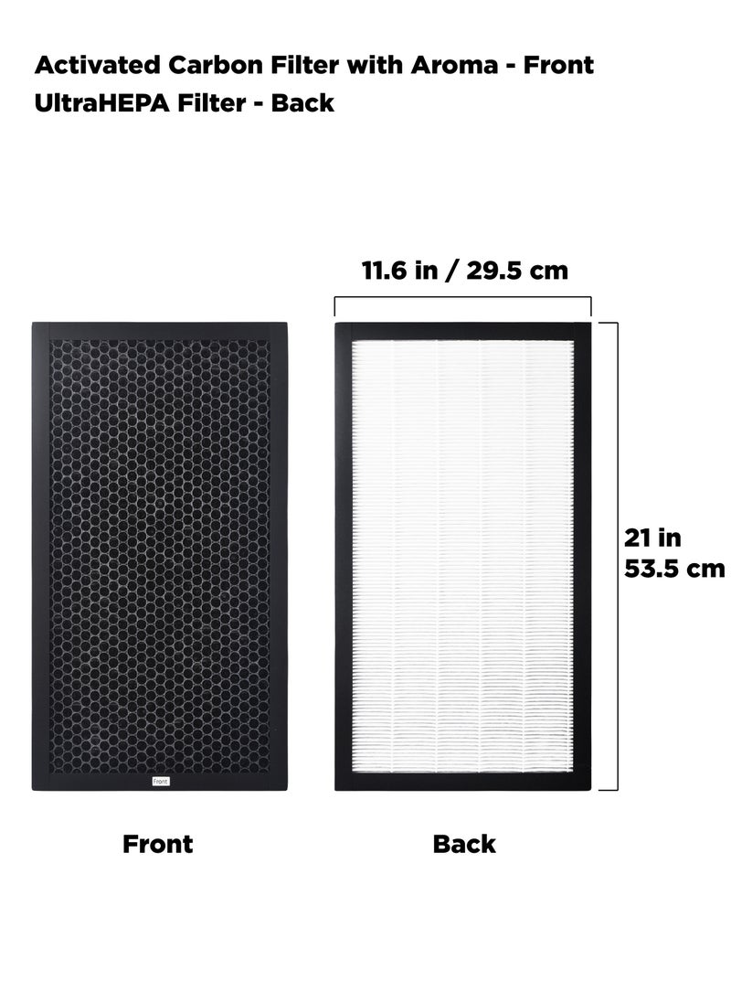 INNOV In Mecca - Air Purifier Filter Replacement. Active Carbon layer & Ultra Hepa layer aromatherapy Filter. 53.5 cm x 29.5 cm (21 in. x 11.6 in.),3-Pack. Works with Devices: FAP-03 - Image 1