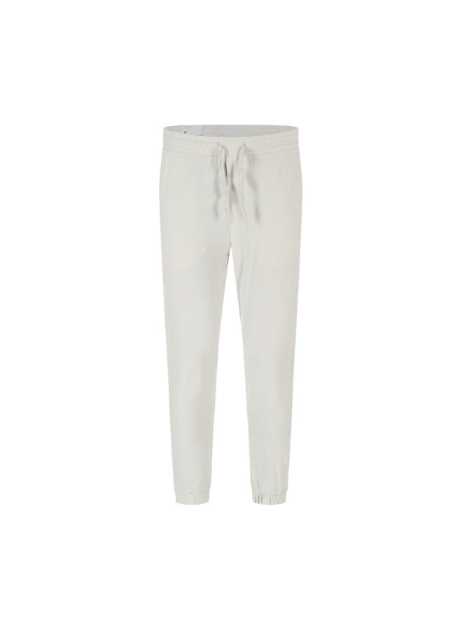 Zara men's Linen-blend Soft Comfortable Breathable Textured Versatile Casual Tapered Pants - Image 2