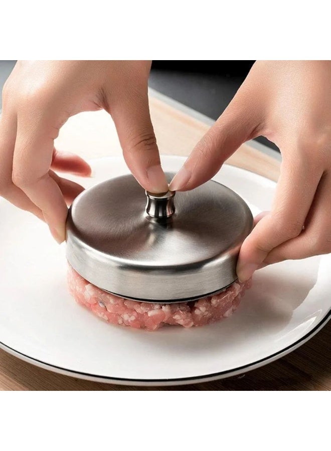 Hamburger Press Mould Stuffed Non-stick Burger Beef Meat Cooking Maker Patties 12CM - Image 2