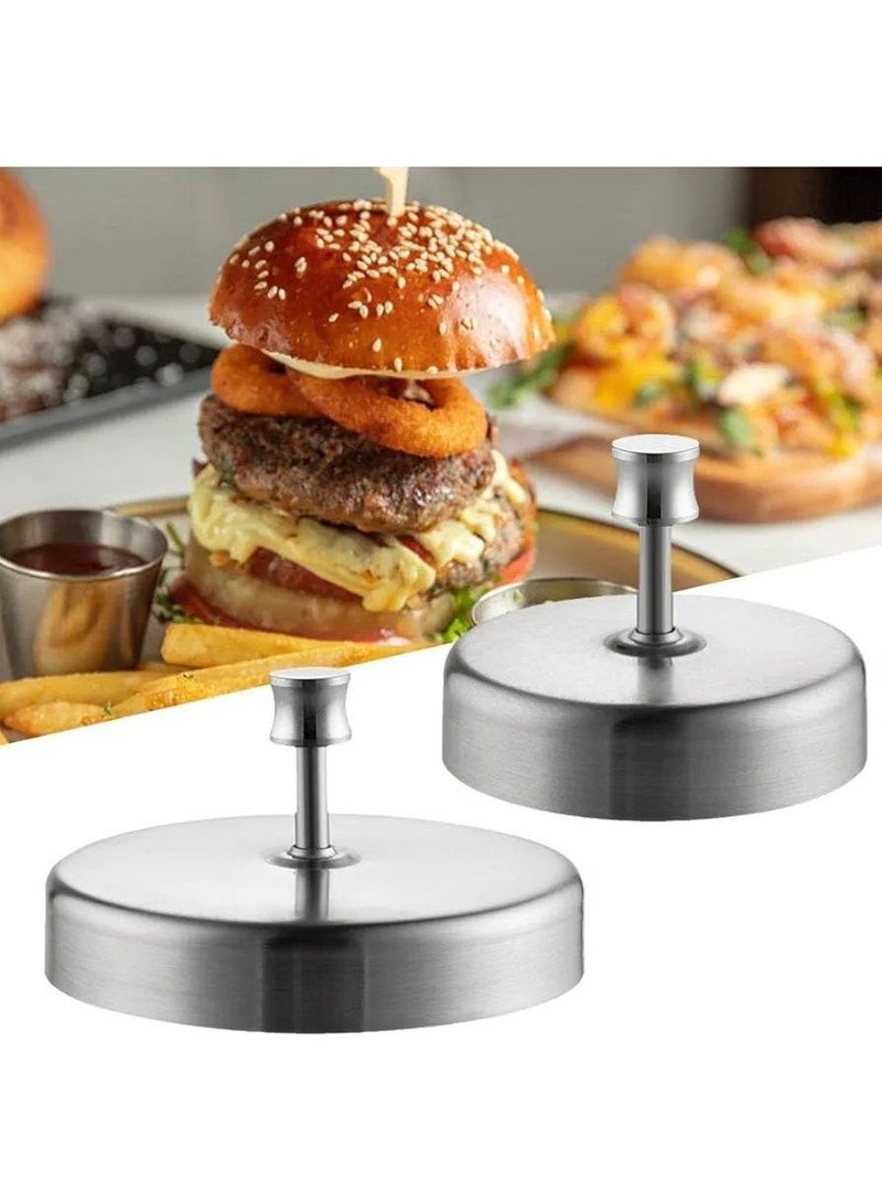 Hamburger Press Mould Stuffed Non-stick Burger Beef Meat Cooking Maker Patties 12CM - Image 1