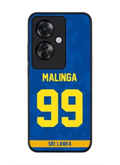 Stylizedd Rugged Black edge case for Oppo Reno11 F / Oppo F25 Pro 5G, Slim fit Flexible Anti Drop Thin Cover - Team Sri lanka Lasith Malinga, Jersey No 99  - Image 1