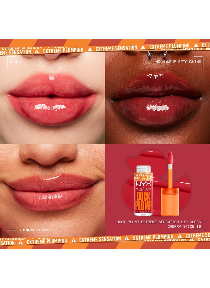 NYX PROFESSIONAL MAKEUP طلاء الشفاه الممتلئ من داك بلامب - توابل الكرز  - Image 4