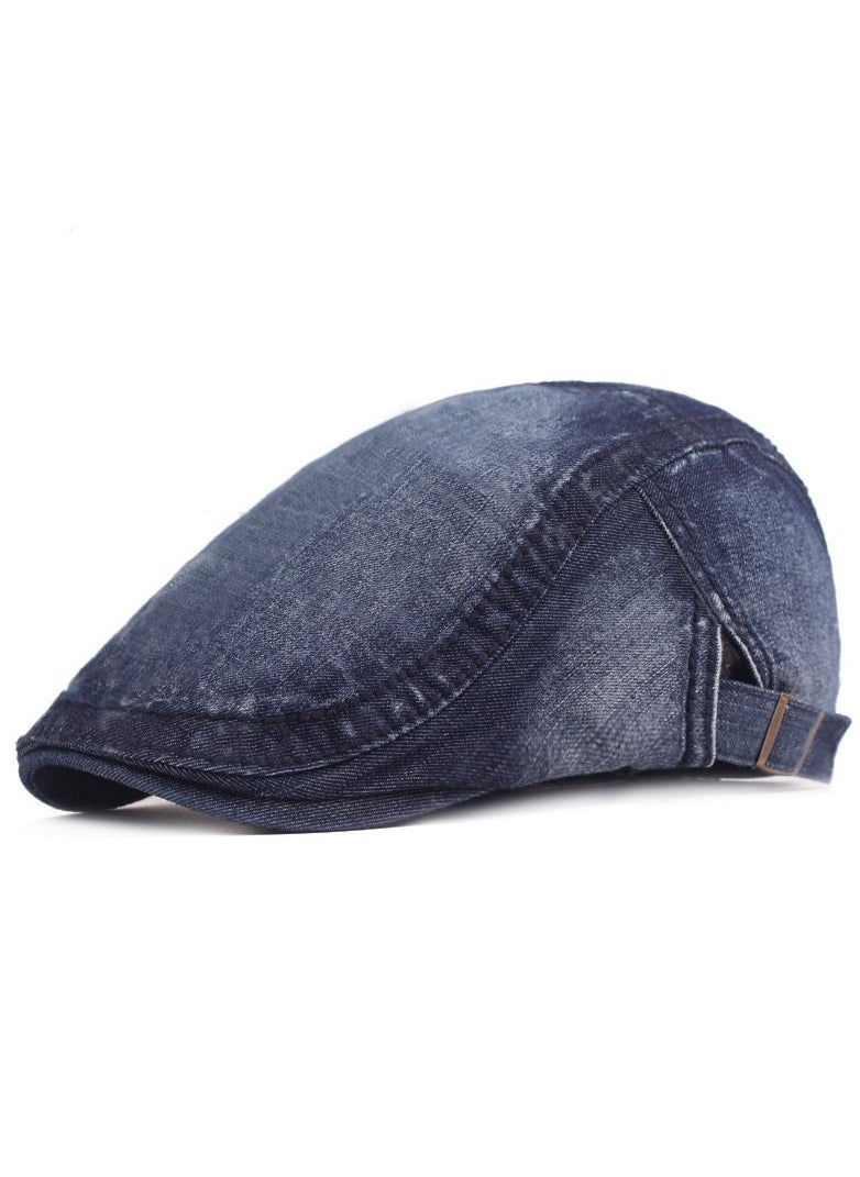 Loquat Beret Wash Cloth Adjustable Dark Blue  - Image 1