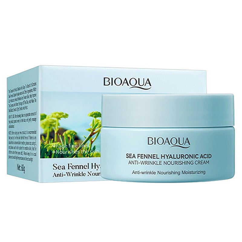 BIOAQUA Sea Fennel Hyaluronic Acid Facial Anti-Wrinkle Nourishing Moisturizing Face Cream 60g/2.11oz - Image 1