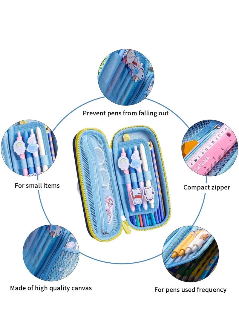 Pencil Case for Boys Girls 3D Decompression Pen Case Large Aesthetic Pencilcase with Compartments Big Capacity Pencil Pouch   Pen Bag Office Box Organizer for Secondary School - Image 4