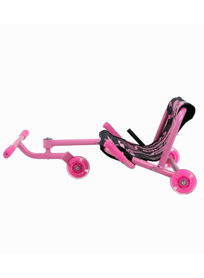 Wave Roller Ride-On Scooter for Kids – Pink Color, Safe & Comfortable Design for Fun and Adventure - Image 2
