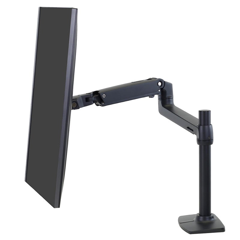 Ergotron – LX Monitor Arm, Single Monitor Desk Mount – fits Flat Curved Ultrawide Computer Monitors up to 34 Inches, 7 to 25 lbs, VESA 75x75mm or 100x100mm – Tall Pole, Matte Black - Image 5
