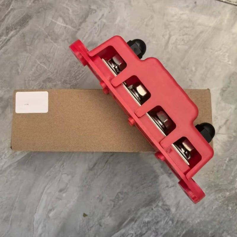 M8 Red 12V 250A Busbar Power Distributor Multiple Terminal Connections For Vehicles RVs Boats - Image 2