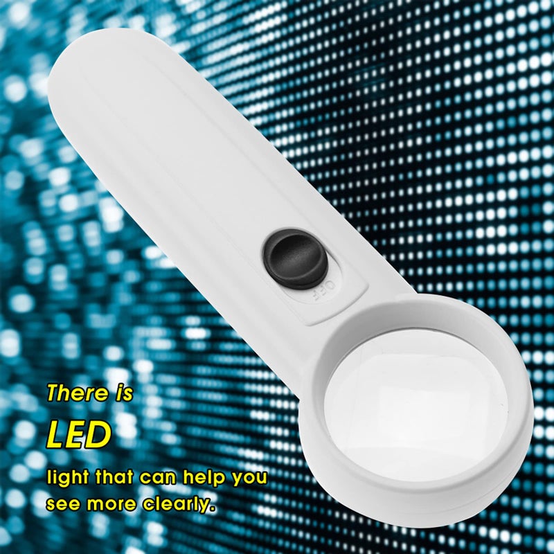 5X Handheld Magnifying Glass with LED Light Portable Reading Magnifier Tool - Image 5