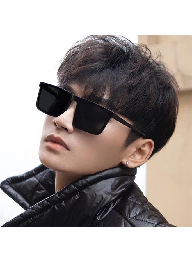 TR90 Polarized sunglasses HD Polarized Lens 100% UV400 Protection Stylish Design for Men/Women Black - Image 2