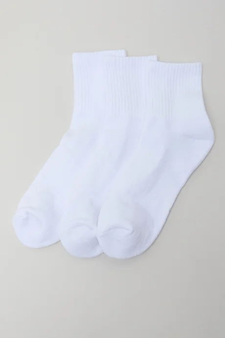 أر أند بي 3 Pack Solid Block Crew Socks