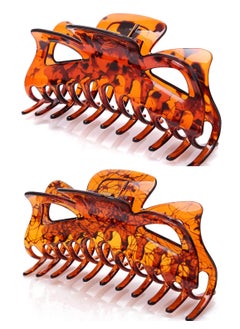 Thick Hair Super Large Clips Crystal Plastic Claw Clamps Hairgrips Clips Accessories for Women 2 pack B